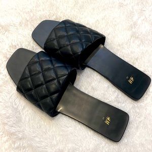 Ladies quilted H&M sandals l, size 39.